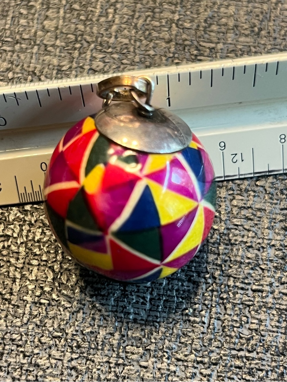925 Milor geometric harmony ball pendant